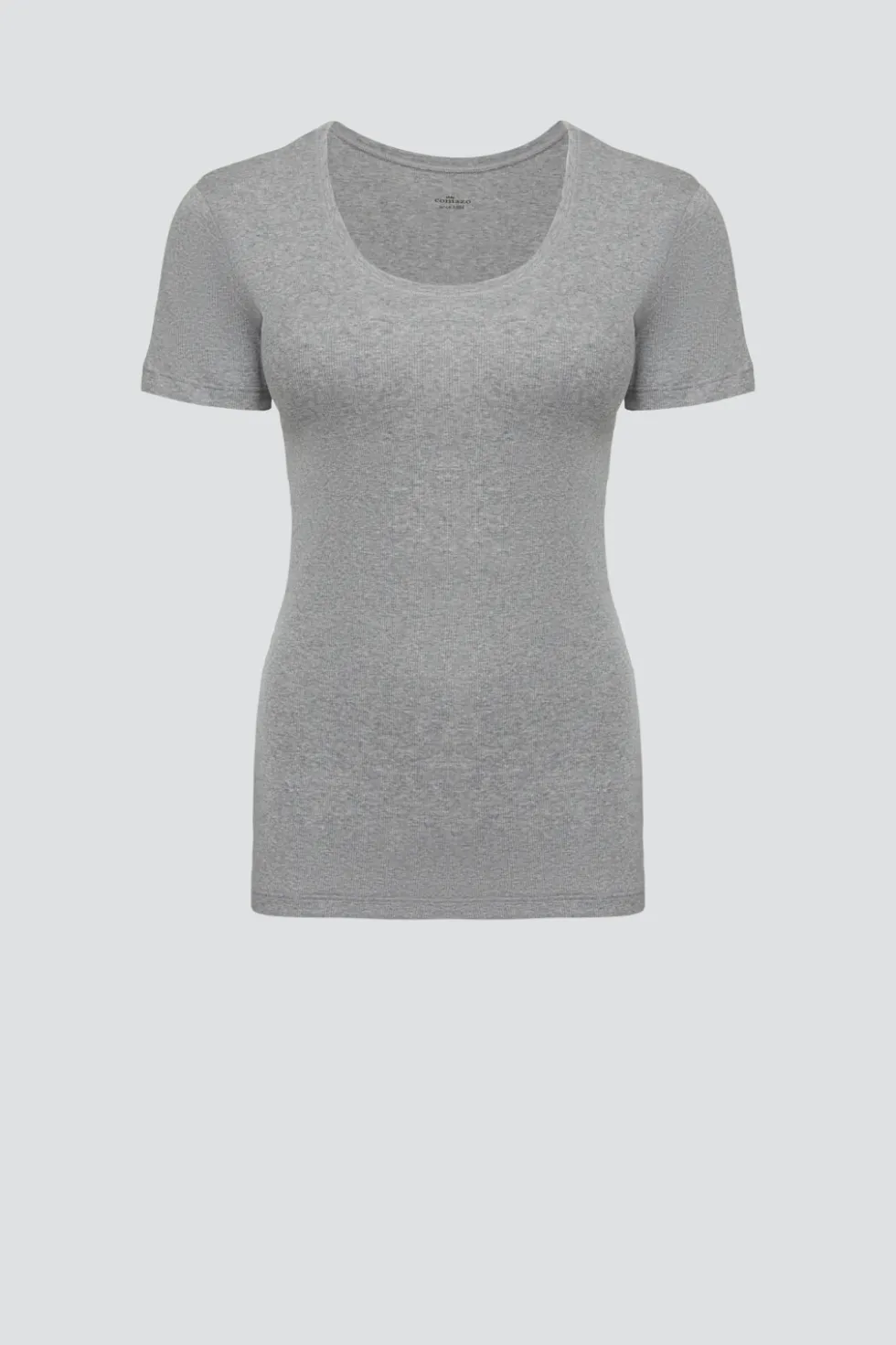 Basic Shirt aus Feinripp