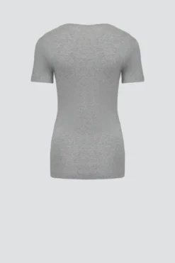 Basic Shirt aus Feinripp