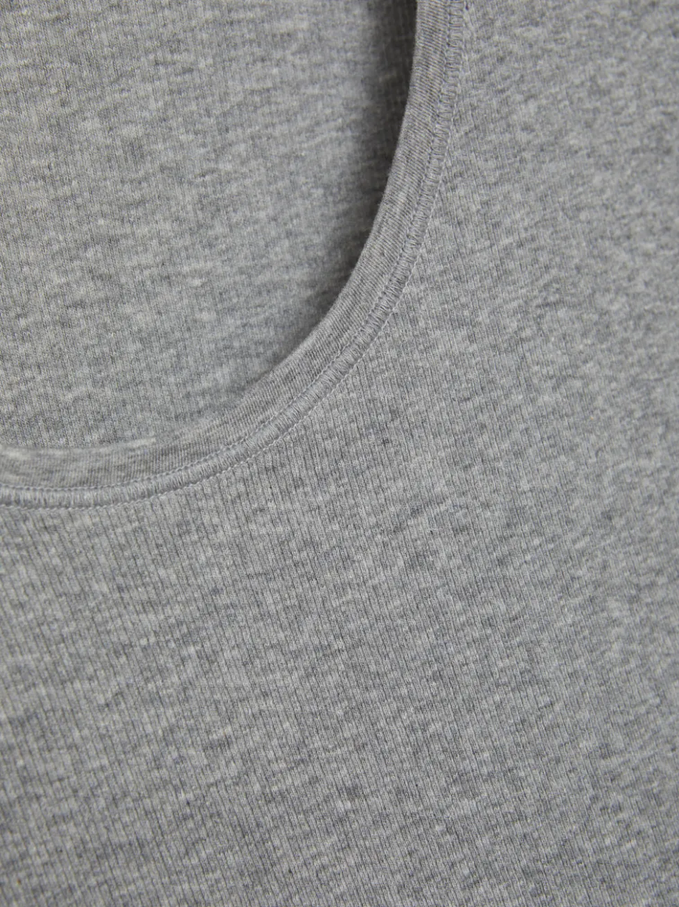 Basic Shirt aus Feinripp