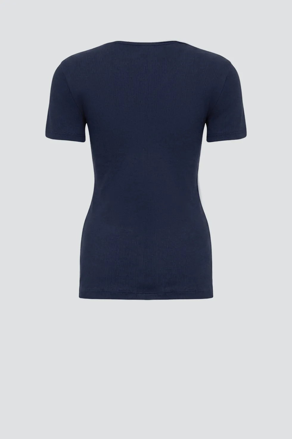 Basic Shirt aus Feinripp