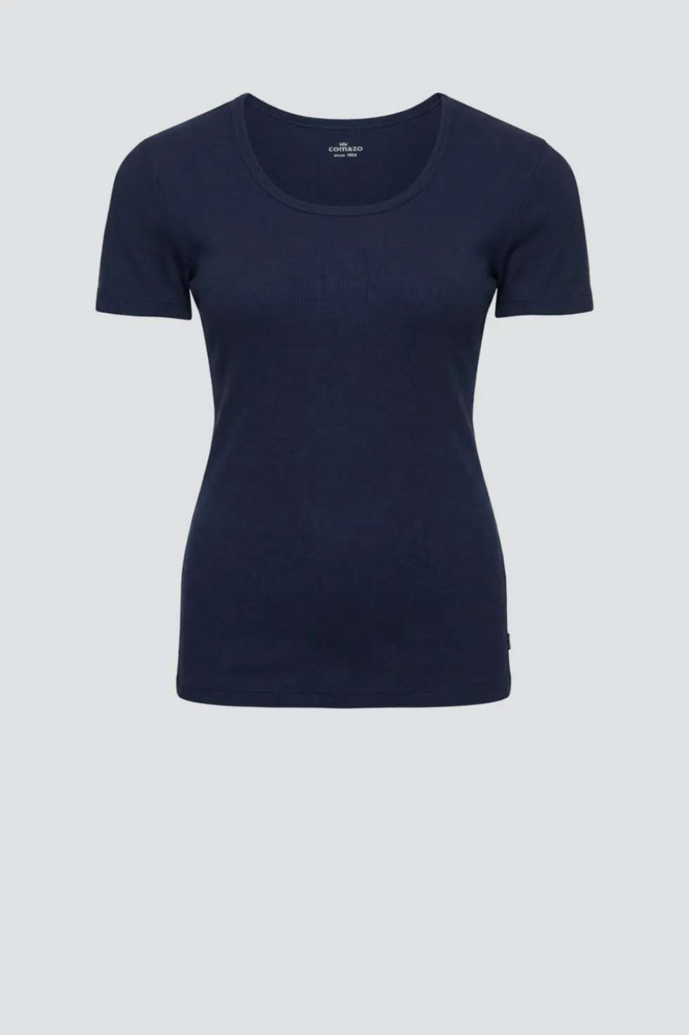 Basic Shirt aus Feinripp
