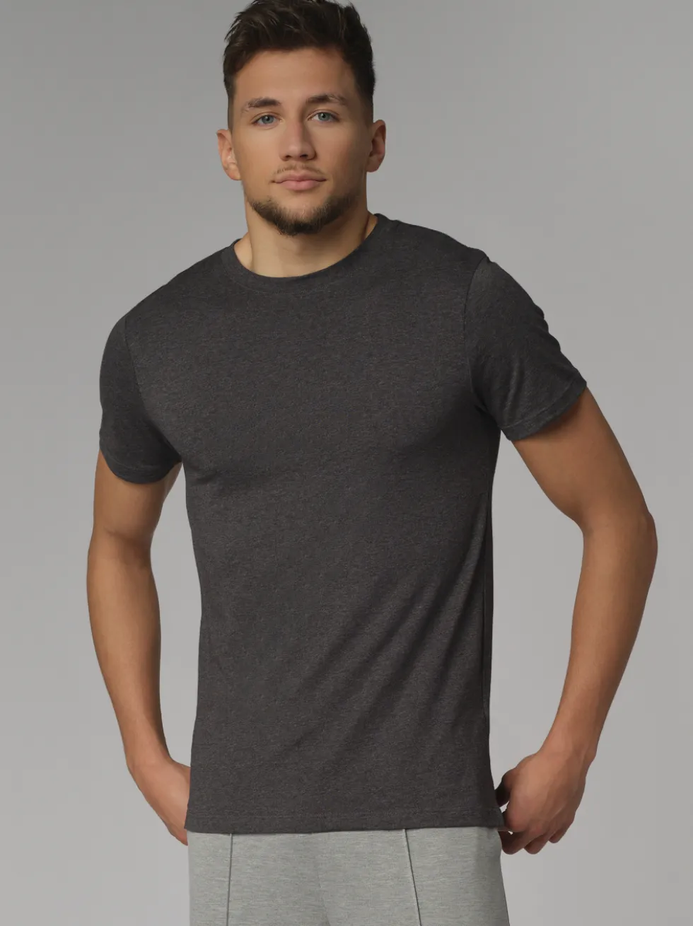 Basic Shirt kurzarm Rundhals