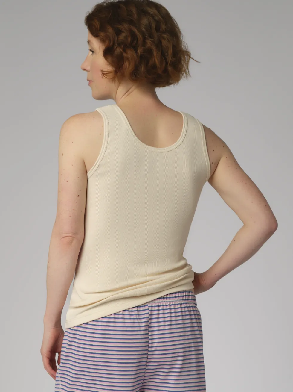 Feinripp Shirt ohne Arm
