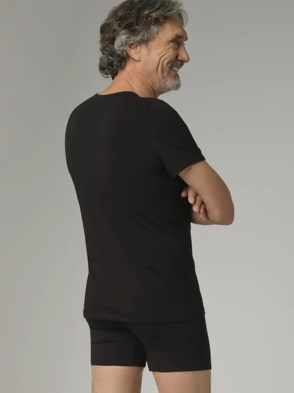 Kurzarm Shirt aus Baumwolle und Micromodal