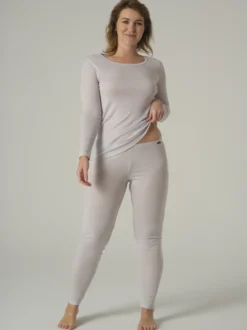 Leggings aus Merinowolle & Seide