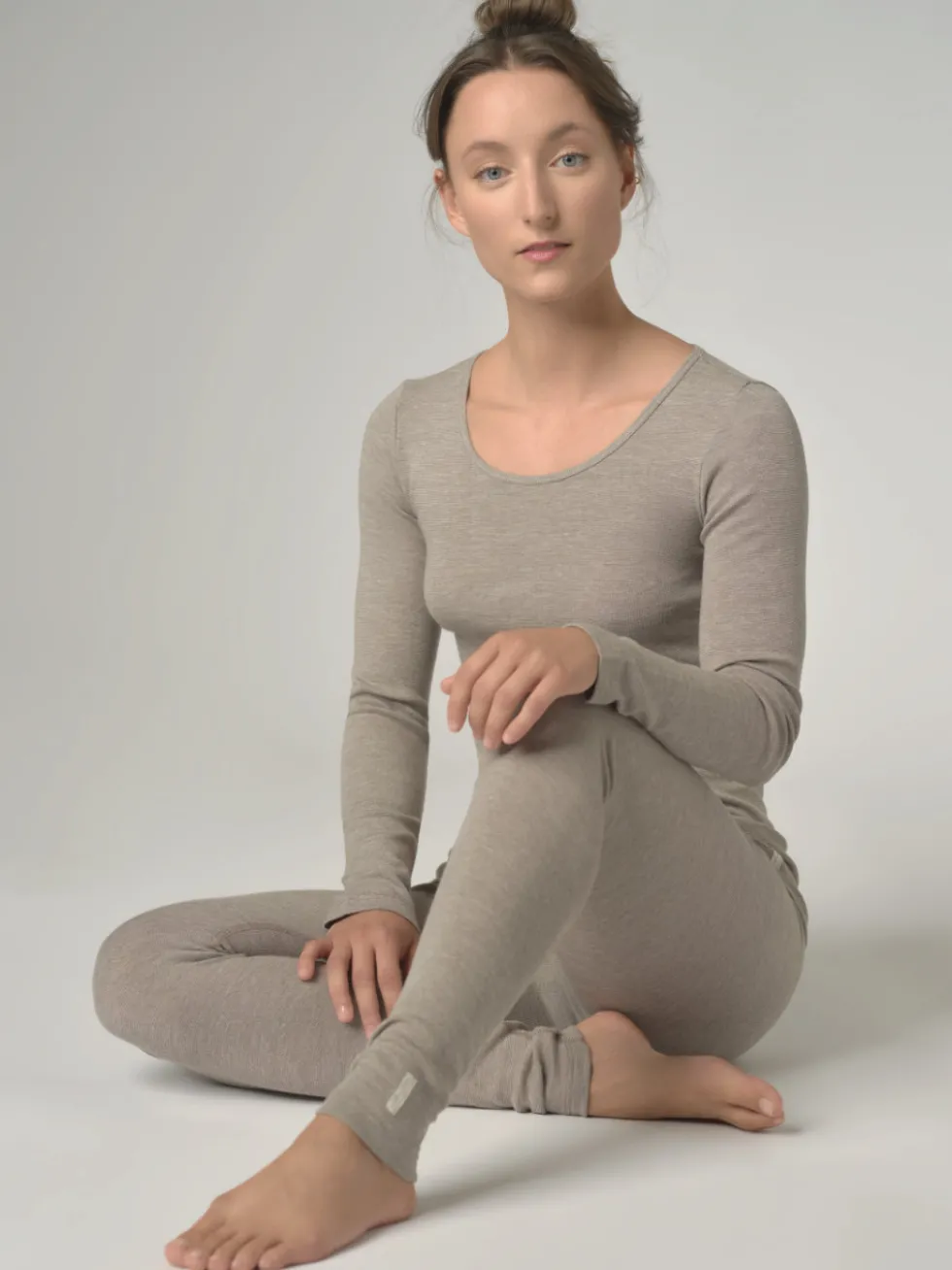 Leggings aus Merinowolle & Seide