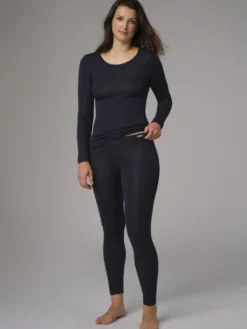 Leggings aus Merinowolle & Seide