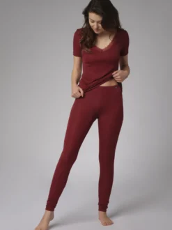 Leggings aus Merinowolle & Seide