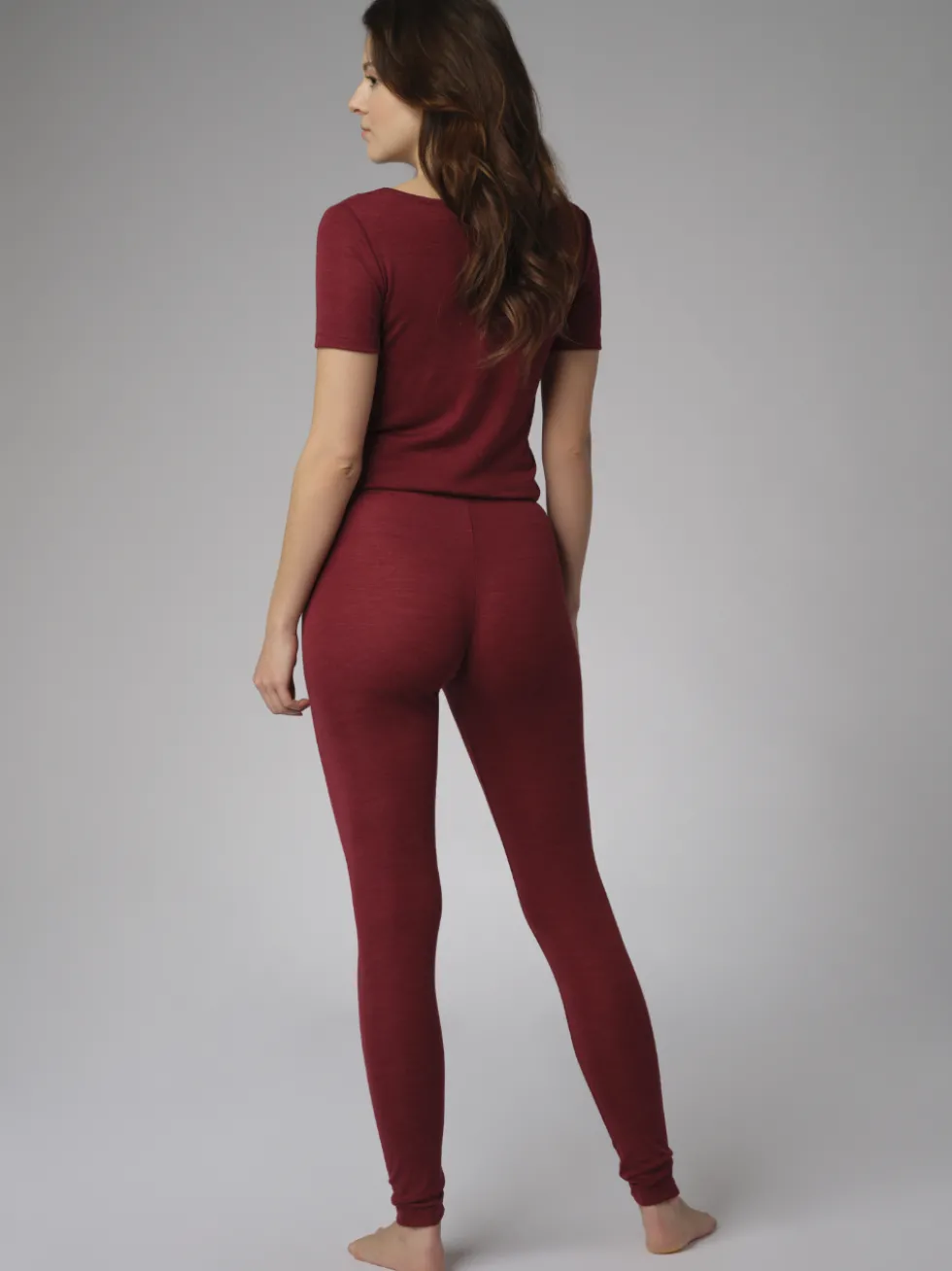 Leggings aus Merinowolle & Seide