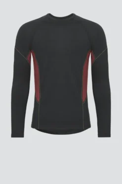 100 % Merinowolle-Shirt langarm | 190 g/m² | Hervorragendes Sweatmanagement dank integrierten Mesh-Einsätzen