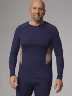 100 % Merinowolle-Shirt langarm | 190 g/m² | Hervorragendes Sweatmanagement dank integrierten Mesh-Einsätzen