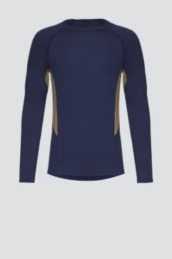 100 % Merinowolle-Shirt langarm | 190 g/m² | Hervorragendes Sweatmanagement dank integrierten Mesh-Einsätzen