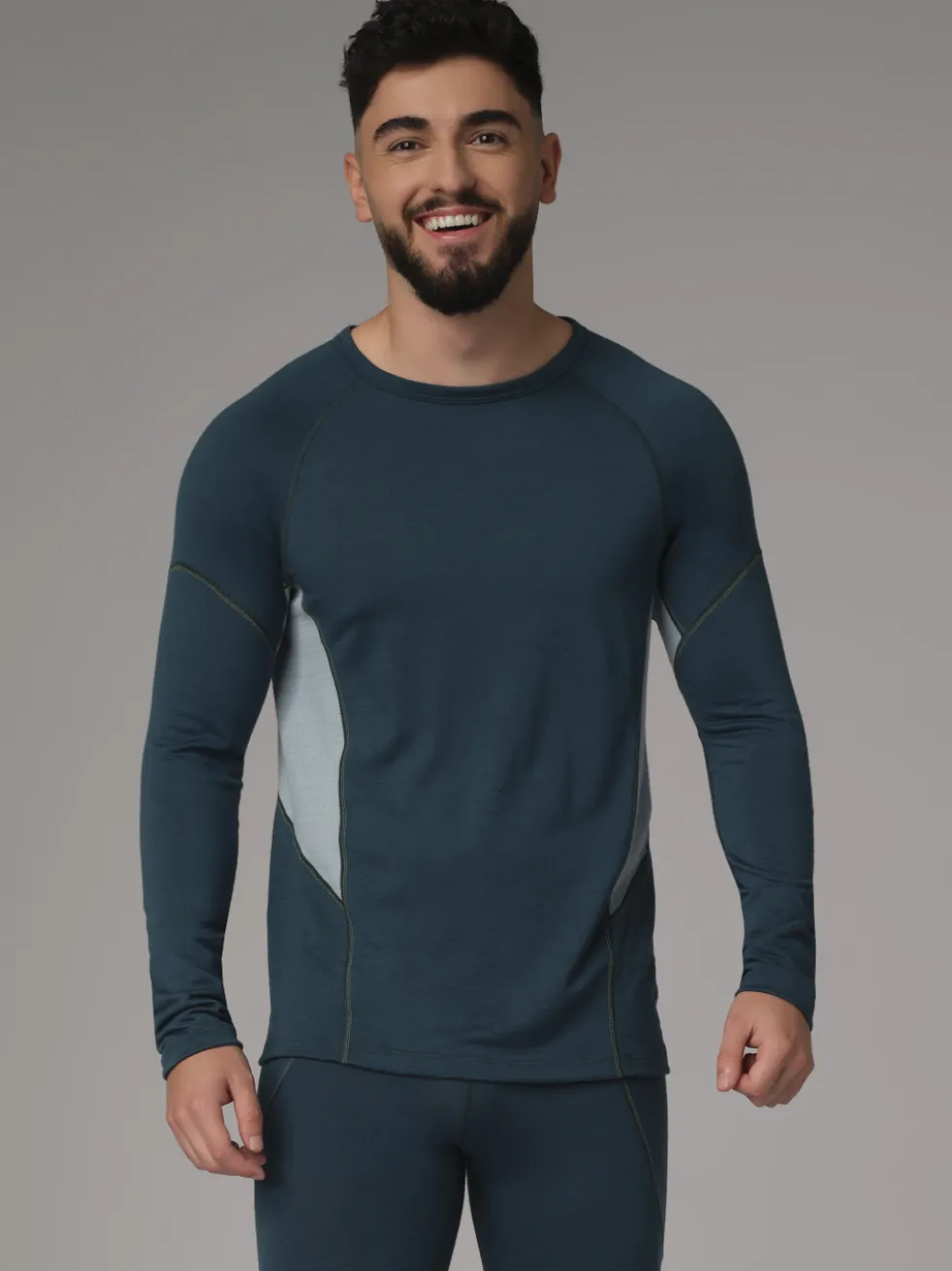 100 % Merinowolle-Shirt langarm | 190 g/m² | Hervorragendes Sweatmanagement dank integrierten Mesh-Einsätzen