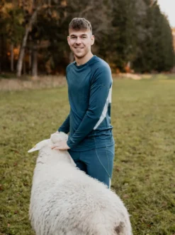 100 % Merinowolle-Shirt langarm | 190 g/m² | Hervorragendes Sweatmanagement dank integrierten Mesh-Einsätzen