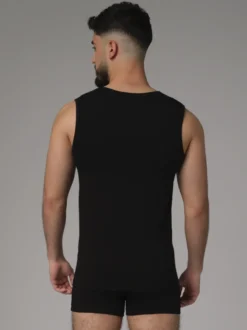 Ärmelloses Shirt aus Baumwolle und Micromodal