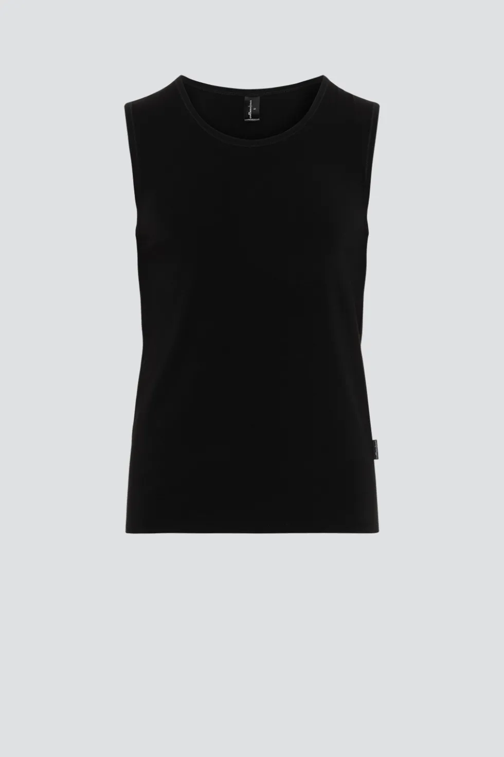 Ärmelloses Shirt aus Baumwolle und Micromodal