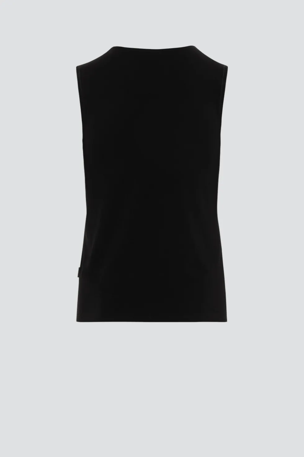 Ärmelloses Shirt aus Baumwolle und Micromodal