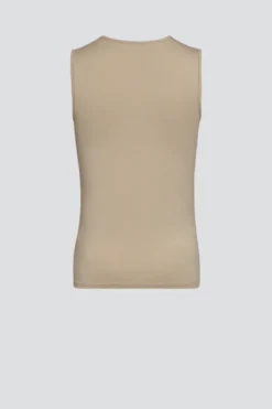 Ärmelloses Shirt aus Baumwolle und Micromodal