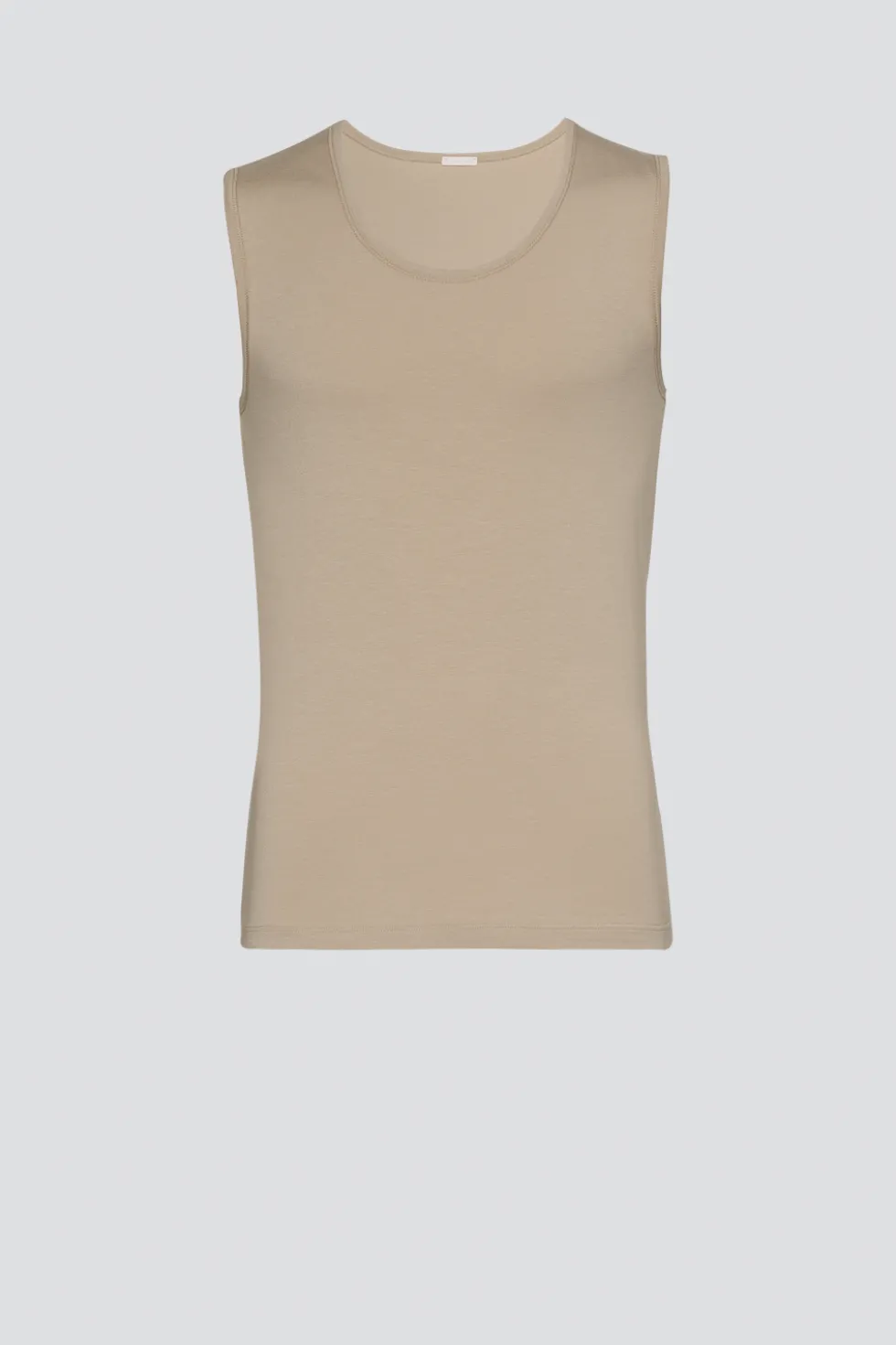 Ärmelloses Shirt aus Baumwolle und Micromodal