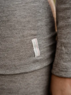 Shirt aus Merinowolle & Seide