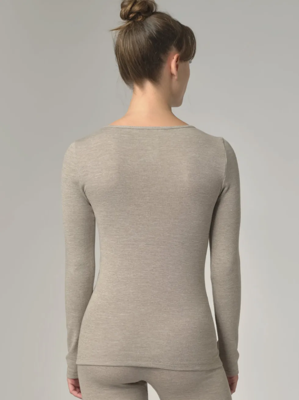 Shirt aus Merinowolle & Seide