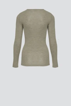 Shirt aus Merinowolle & Seide