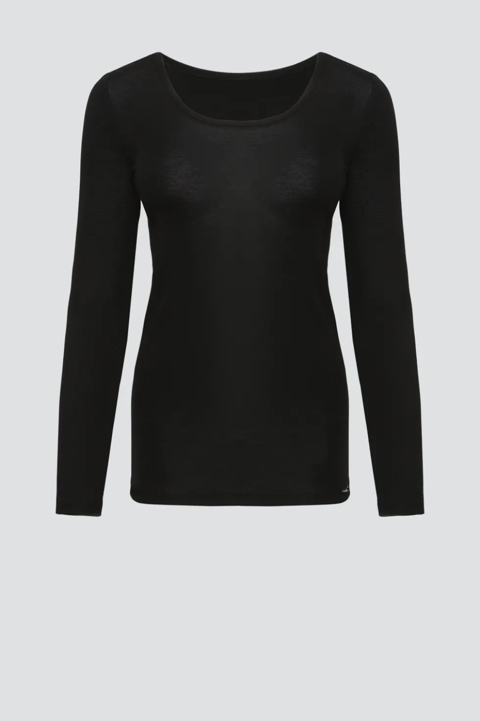 Shirt aus Merinowolle & Seide