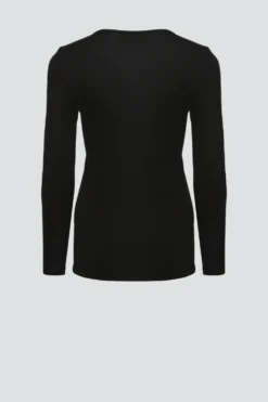 Shirt aus Merinowolle & Seide