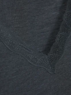 Shirt aus Merinowolle & Seide
