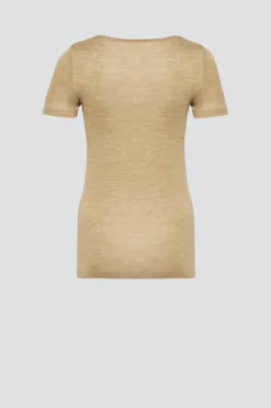 Shirt aus Merinowolle & Seide