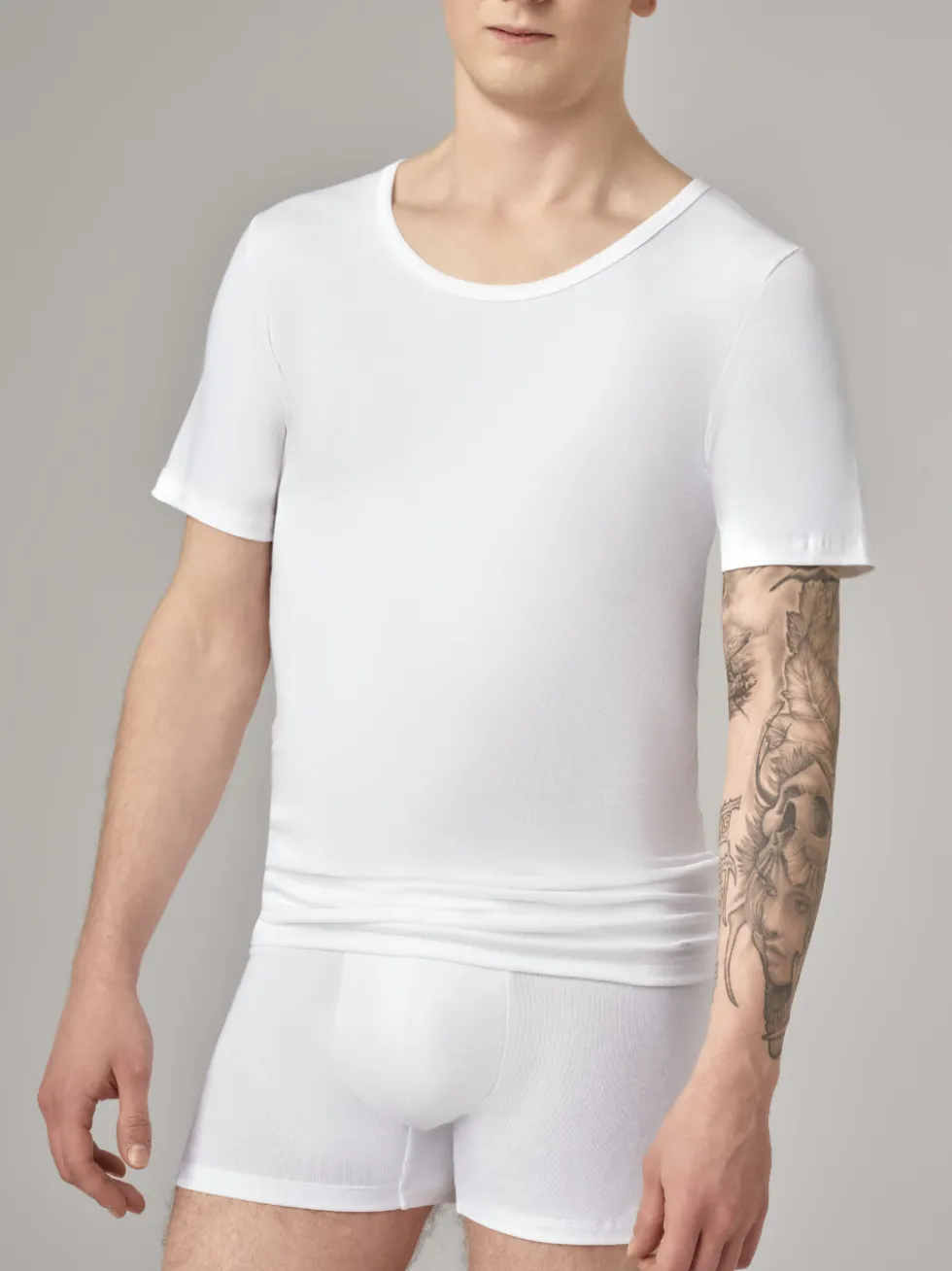 Shirt kurzarm aus Feinripp-Qualität