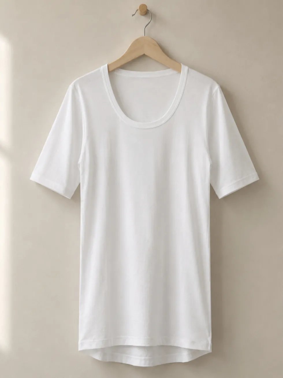 Shirt kurzarm aus Feinripp-Qualität