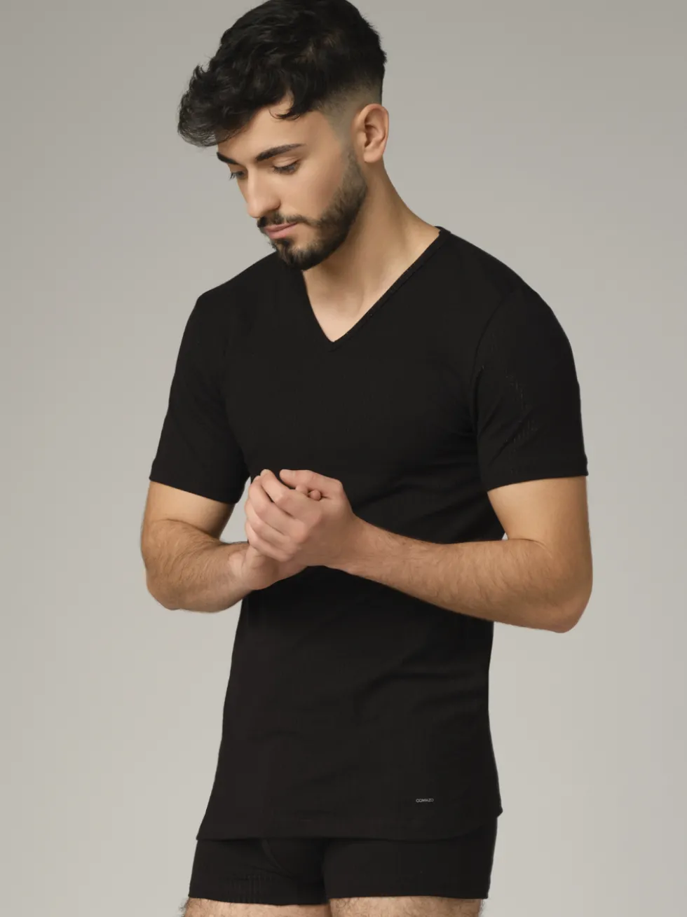 Shirt Kurzarm mit Nadelzug