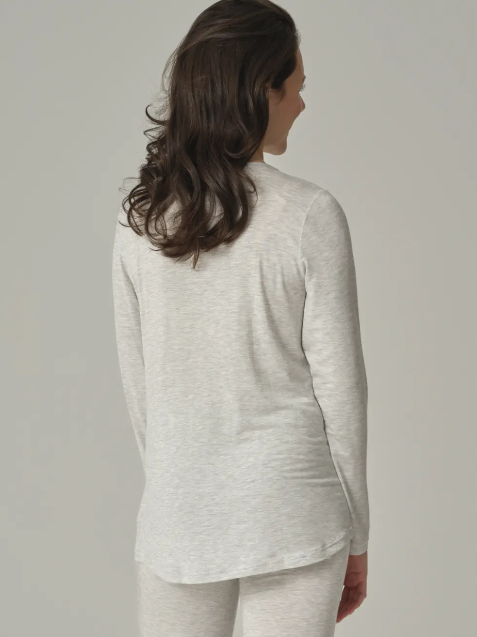 Shirt langarm aus Micromodal