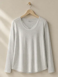 Shirt langarm aus Micromodal