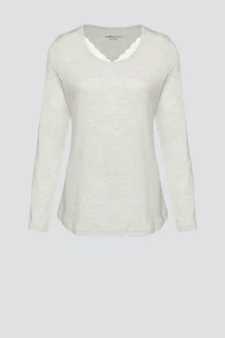 Shirt langarm aus Micromodal