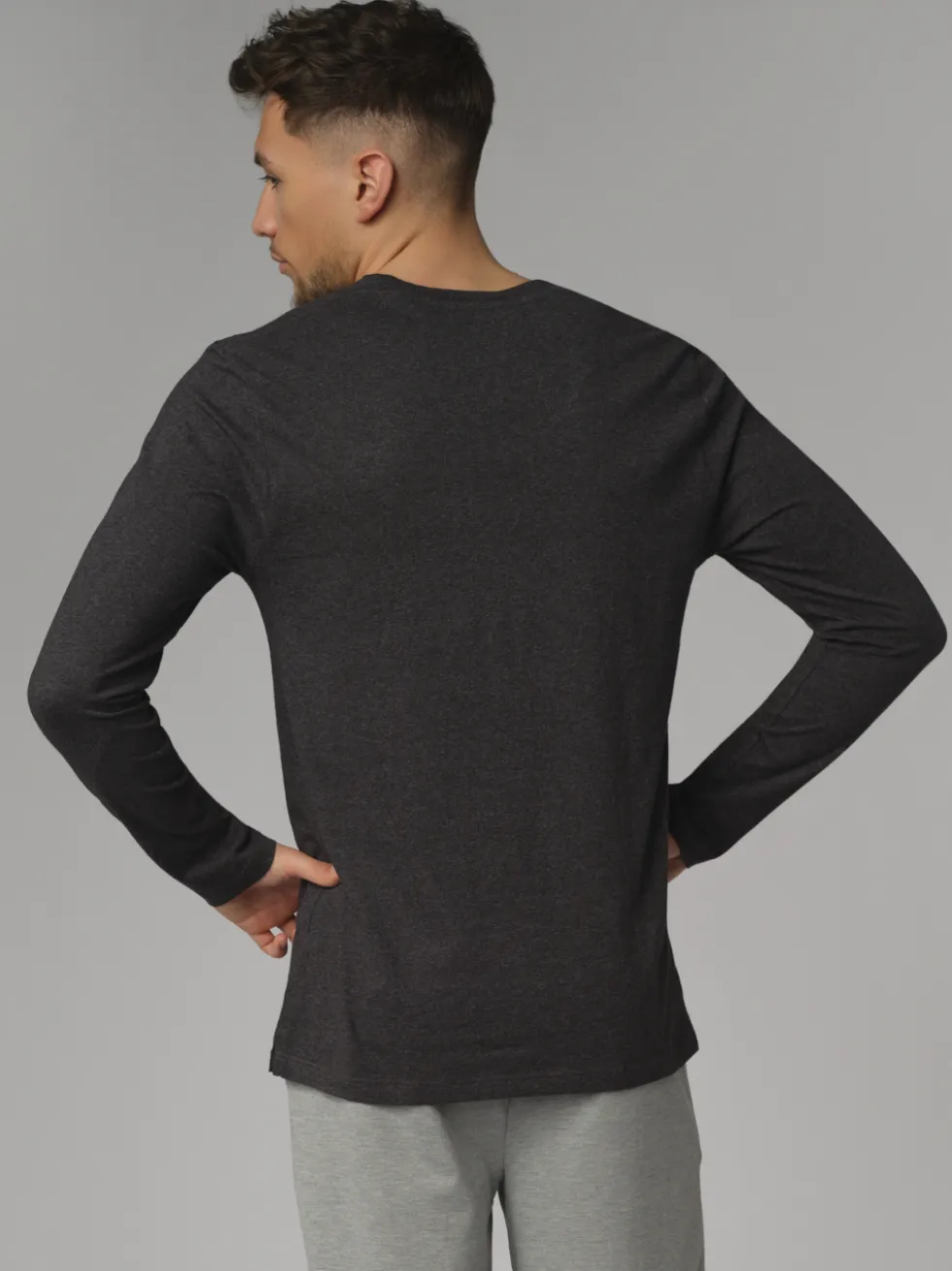 Shirt langarm V-Ausschnitt