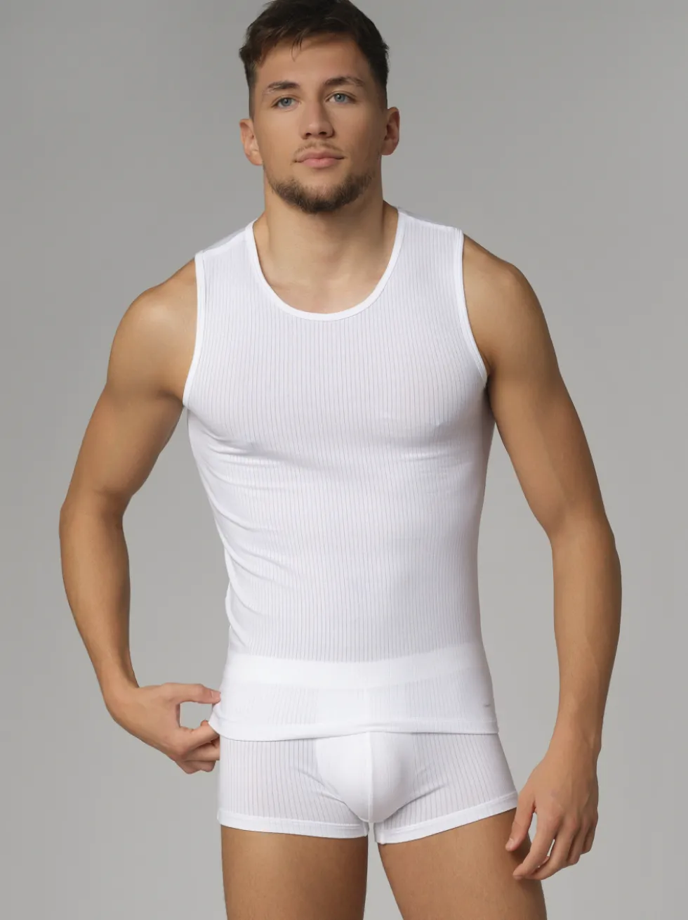 Shirt ohne Arme mit Nadelzug