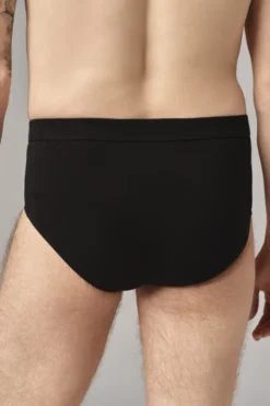 Slip mit Eingriff aus Baumwolle und Micromodal