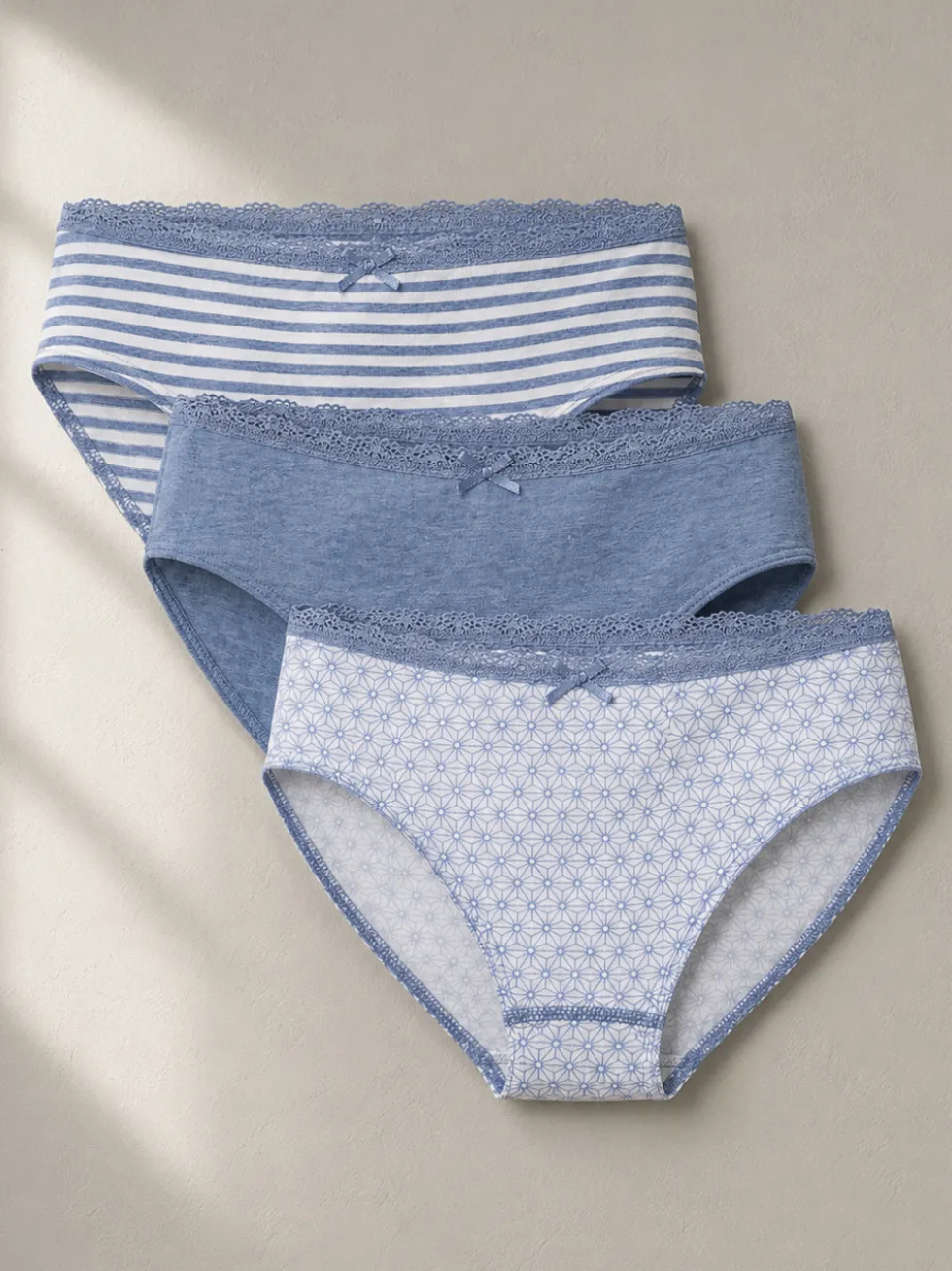 Slips 3er Pack aus Bio-Baumwolle, Fairtrade